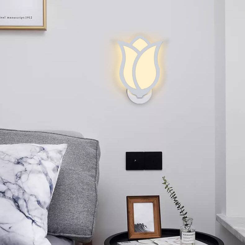 RoséGlow - Applique Murale LED Moderne Au Design Créatif En Forme De Rose