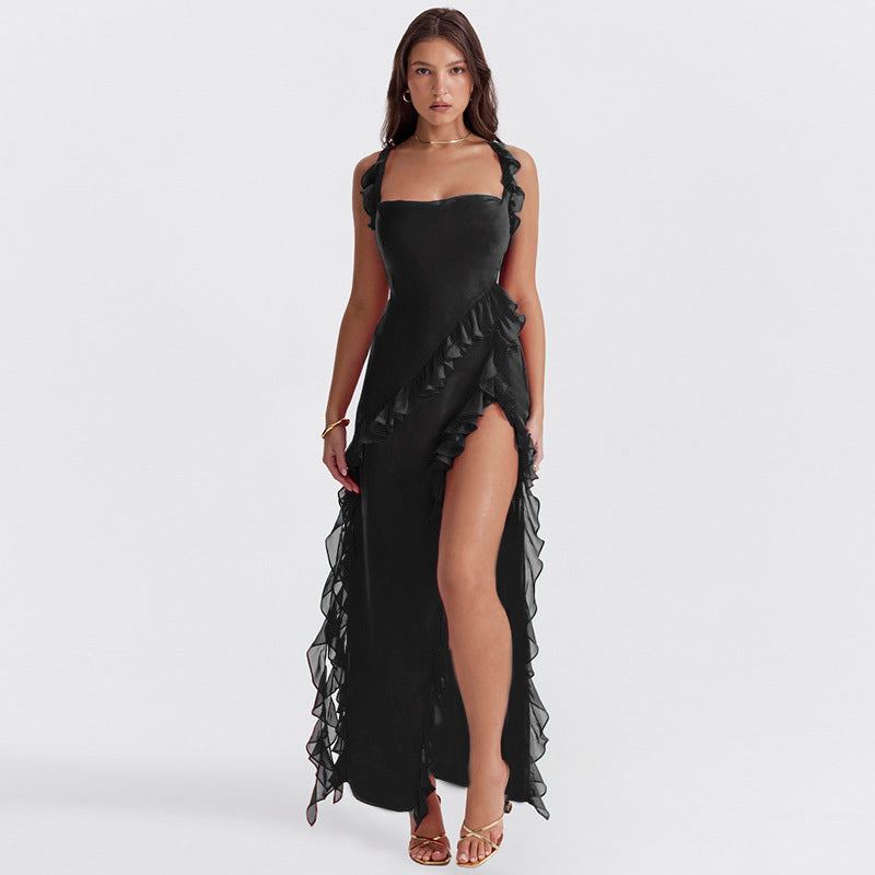 Aurelie | Robe Longue Fendue Élégante