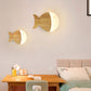 Lampe Murale LED en Forme de Poisson en Chêne Minimaliste Nordique et Acrylique