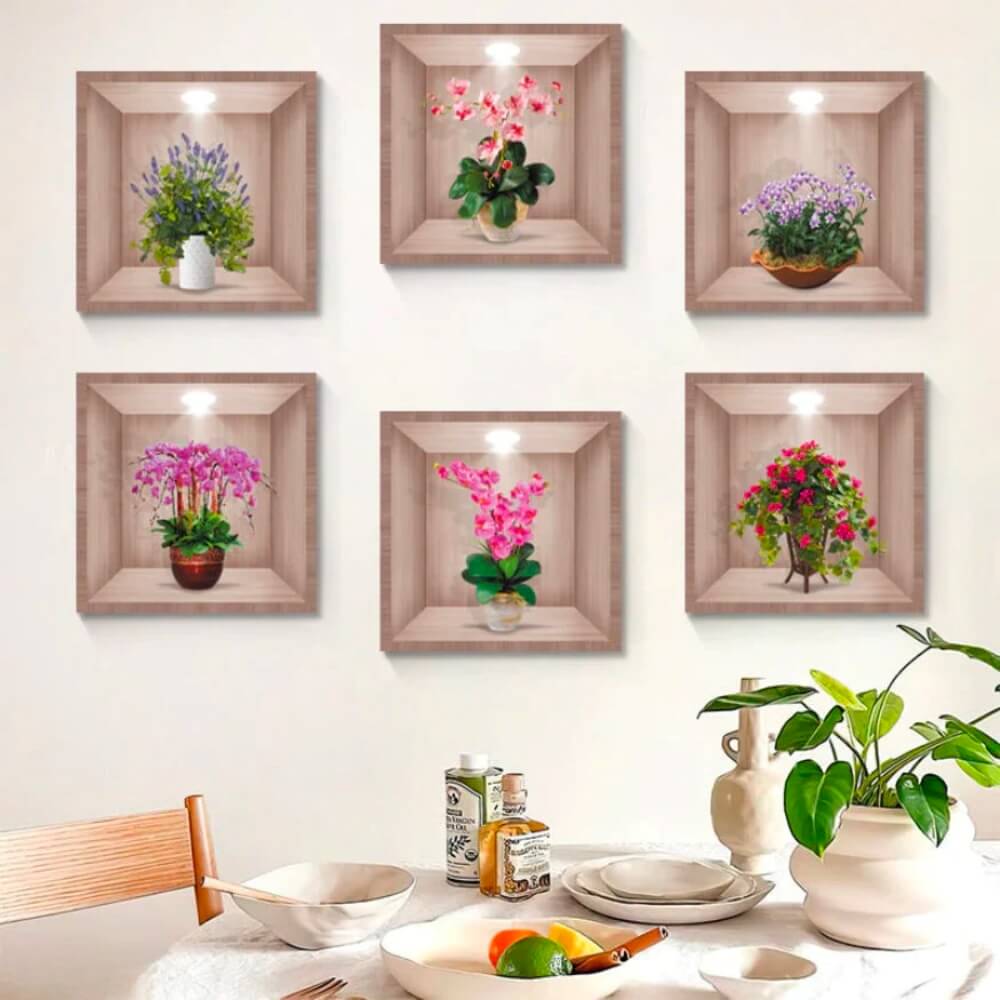 Botanique3D | Autocollant Mural Plantes 3D