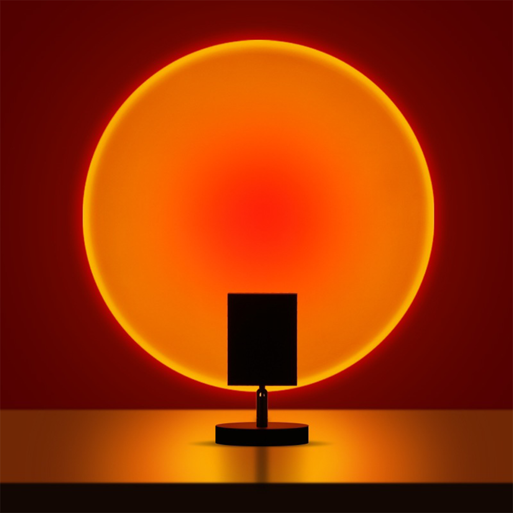 Lueur Brillante - Lampe De Table Rétro Couché De Soleil