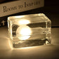 Cube Lumineux - Lampe de Table Minimaliste avec Cube en Verre Transparent