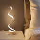 Ampoule Lumineuse - Lampe de Table Moderne avec Design en Spirale LED