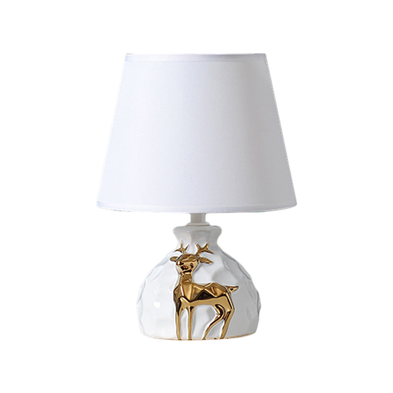 Lueur Iris - Lampe De Table Avec Socle Effilé En Forme De Vase à Cerf