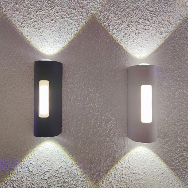 Lumière Artisane - Applique Murale LED Moderne pour Extérieur avec Design Cylindrique