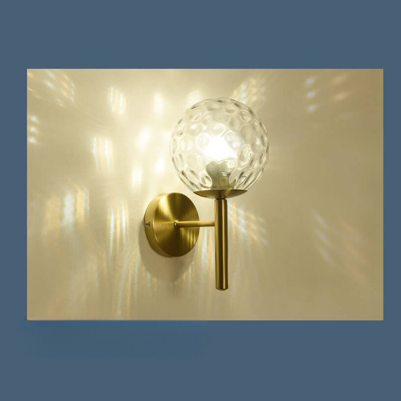 Boule Lumineuse - Applique Murale Moderne en Forme de Boule en Verre