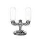 Lueur Ambré - Lampe De Table En Verre Clair De Style Abat-Jour