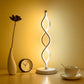 Lueur Élégance - Lampe De Table LED En Forme De Spirale Blanche