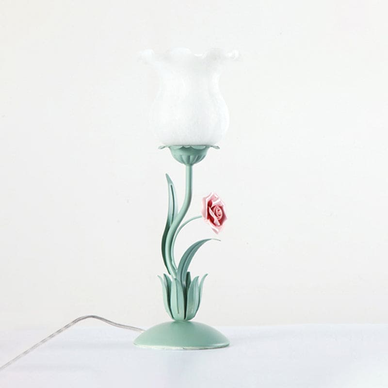 Lumière Florale - Lampe de Table avec Design de Fleur pour Table de Chevet