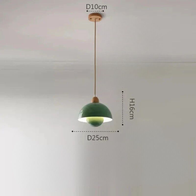 Brise Crémeuse - Lampe Suspendue en Bois