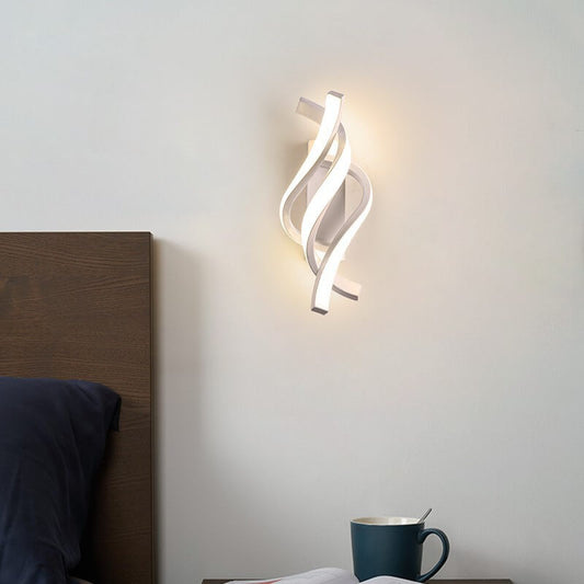 LumiVibe – Applique murale LED contemporaine en spirale