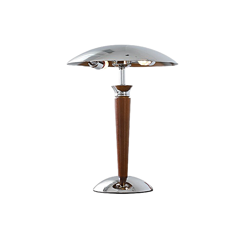 Lumière Paquebot - Lampe De Table Vintage En Fer Chromé En Forme De Champignon