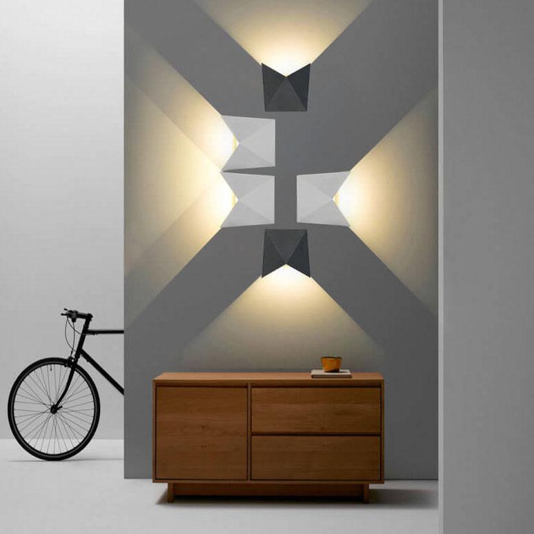 Lumière Écologique - Applique Murale LED Minimaliste Moderne en Origami