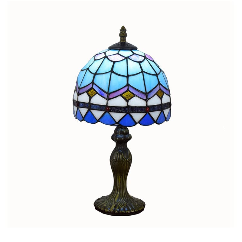 Lueur Luxueuse - Élégante Lampe de Table Méditerranéenne en Verre