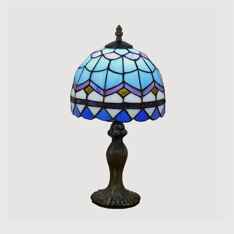 Lueur Luxueuse - Élégante Lampe de Table Méditerranéenne en Verre