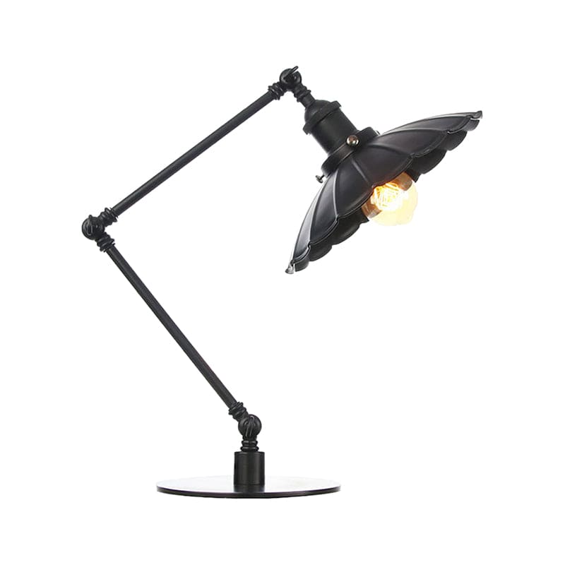 Lueur Style - Lampe Vintage Ajustable Avec Abat-Jour En Métal Découpé