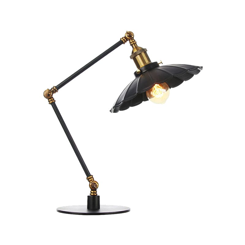 Lueur Style - Lampe Vintage Ajustable Avec Abat-Jour En Métal Découpé