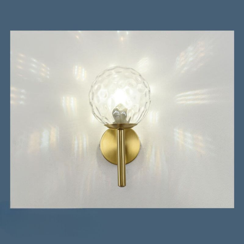 Boule Lumineuse - Applique Murale Moderne en Forme de Boule en Verre