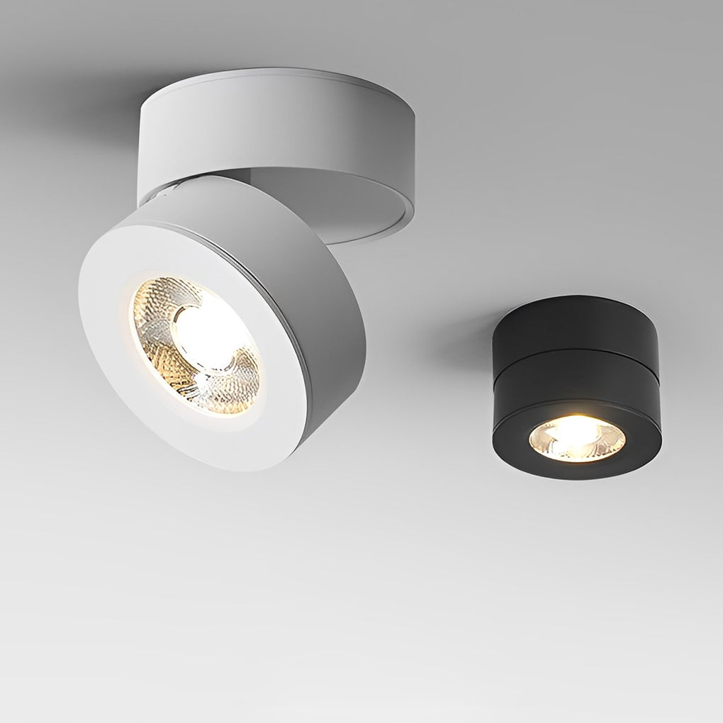 Vision Lumineuse - Lampe de Plafond LED Nordic Spot Ronde Réglable et Pliable