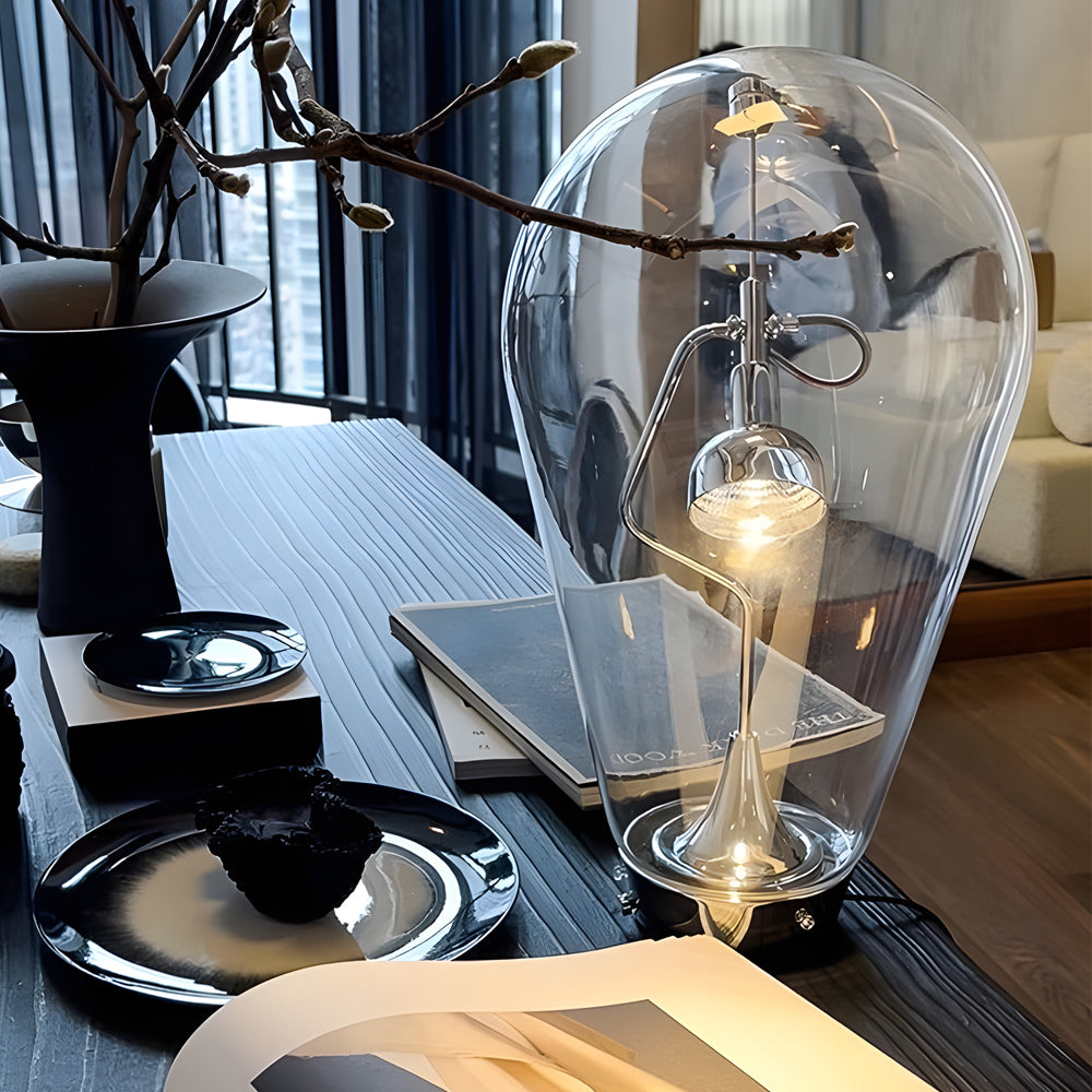 Lumière Magnétique - Lampe De Table En Verre En Forme De Boule