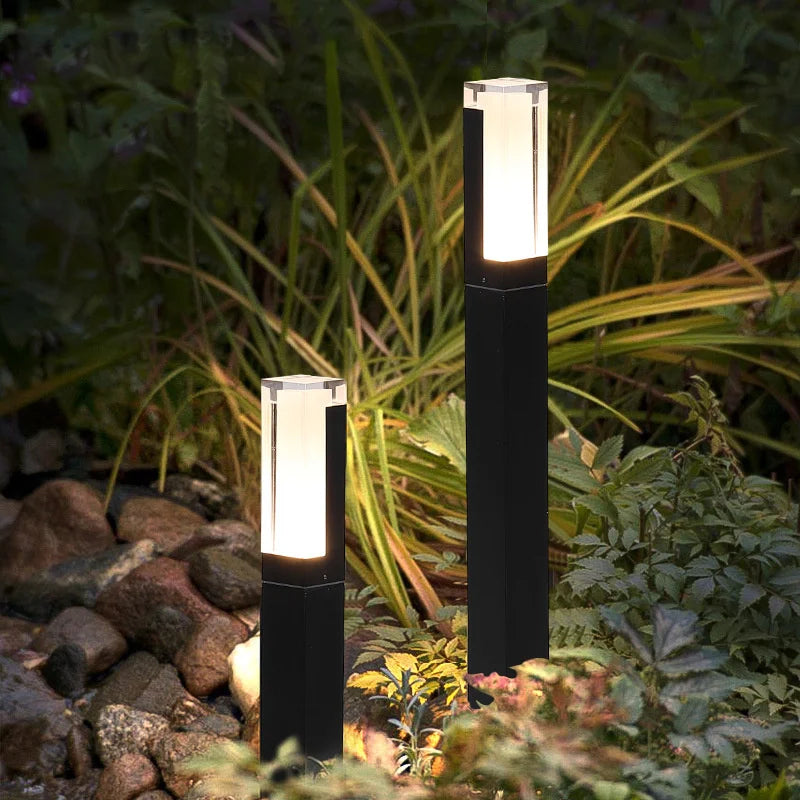 Courant de Jardin - Lampe Étanche à Poser sur le Gazon