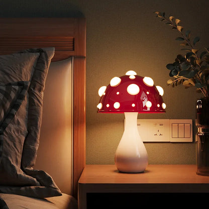 Champignon Mystique - Lampe en Forme d'Amanite