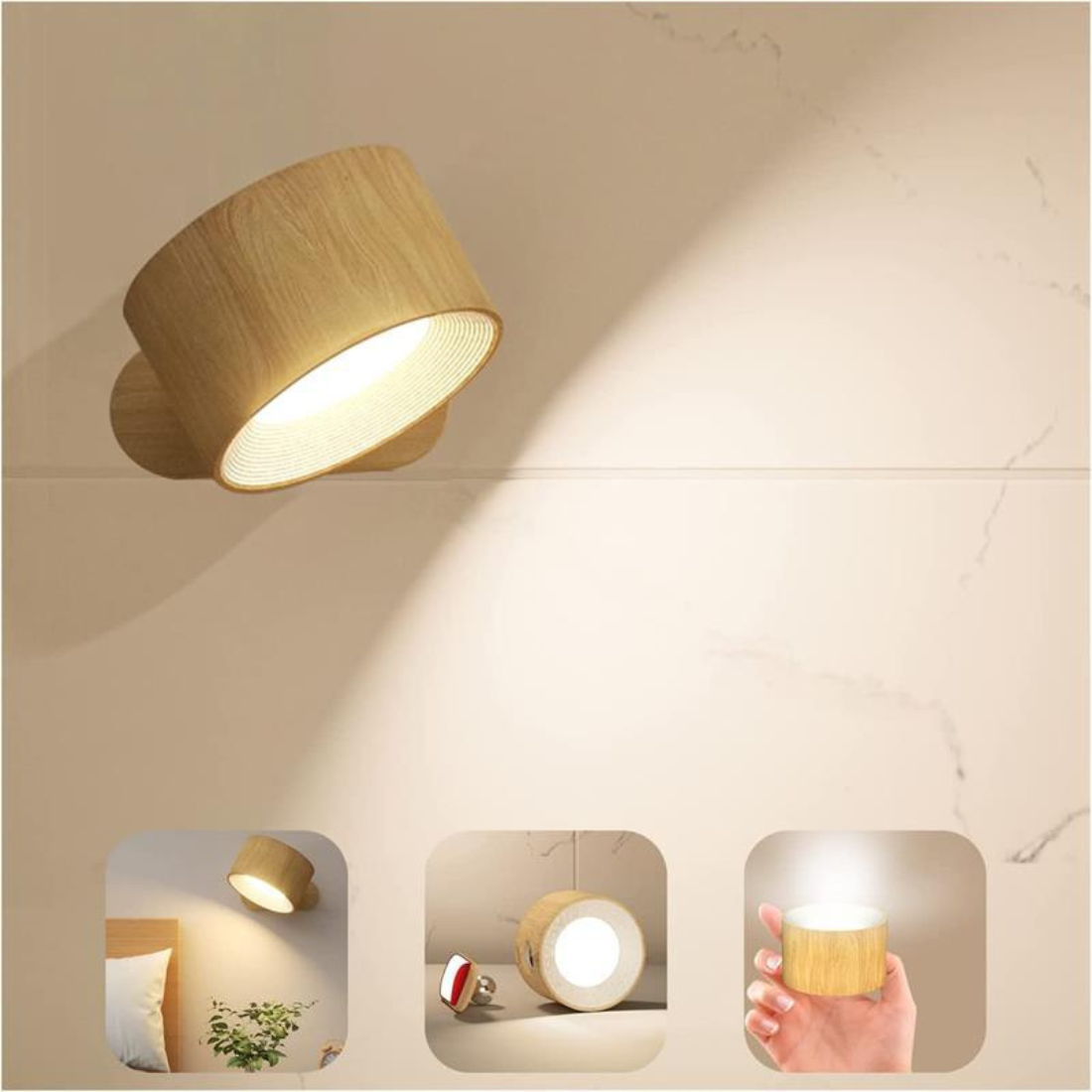 Lampe Flexible - Applique Murale Sans Fil Rechargeable