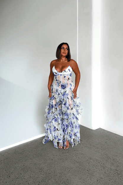 Layla | Robe florale sans manches pour femmes