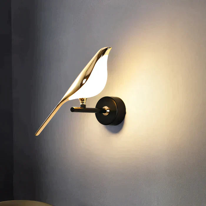 LumiBird - Applique Murale LED Scandinave en Forme d'Oiseau