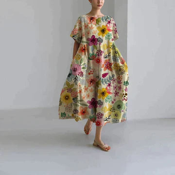 Lara | Robe décontractée et élégante à imprimé floral