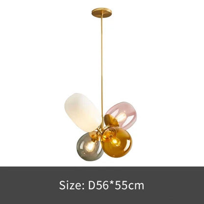 Lustre Luminescent - Lampe Suspendue avec Boule en Verre