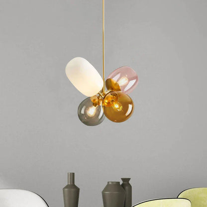 Lustre Luminescent - Lampe Suspendue avec Boule en Verre