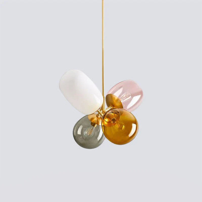 Lustre Luminescent - Lampe Suspendue avec Boule en Verre