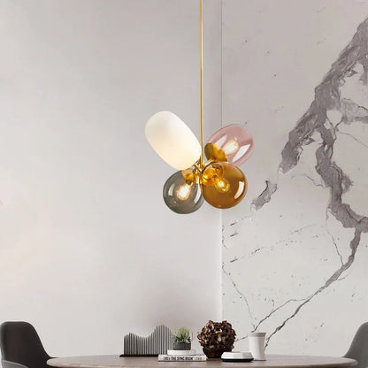 Lustre Luminescent - Lampe Suspendue avec Boule en Verre