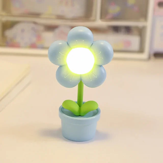 Lueur de Fleur - Petite Lampe de Table en Forme de Fleur