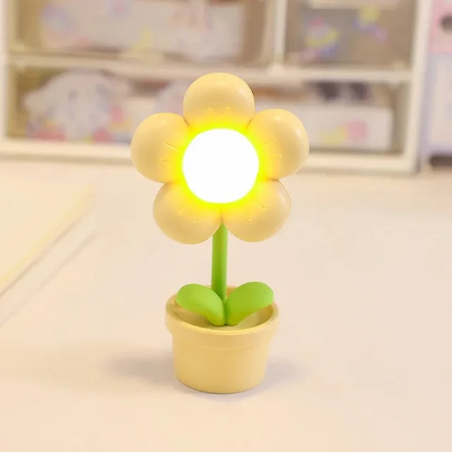 Lueur de Fleur - Petite Lampe de Table en Forme de Fleur