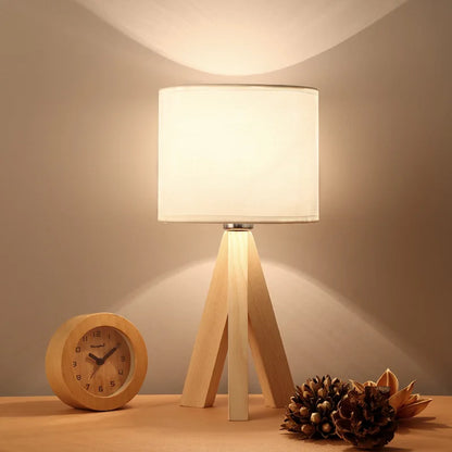 Essence Bois - Lampe de Table Moderne en Bois