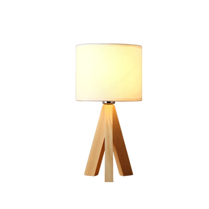 Essence Bois - Lampe de Table Moderne en Bois