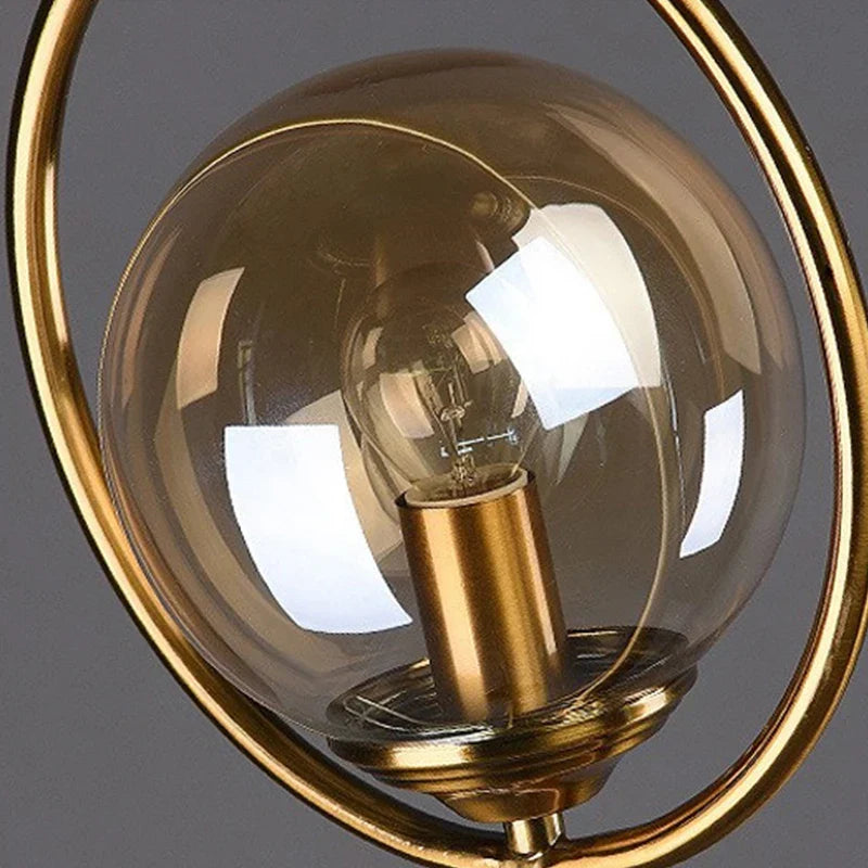 Trésor Lumineux - Lampe de Table avec Boule en Verre