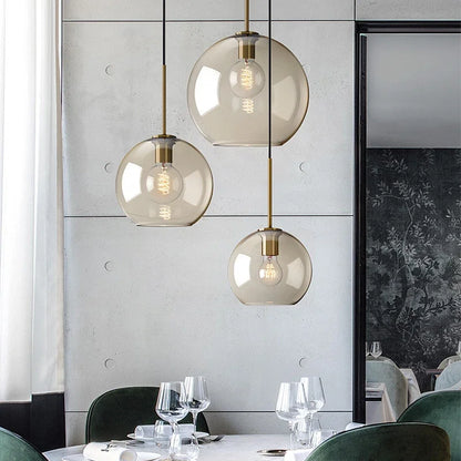 Luxe de Loft - Lampe Suspendue Scandinave en Verre