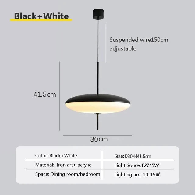 Optique Orbitale - Lampes Modernes en Forme de Soucoupe Volante