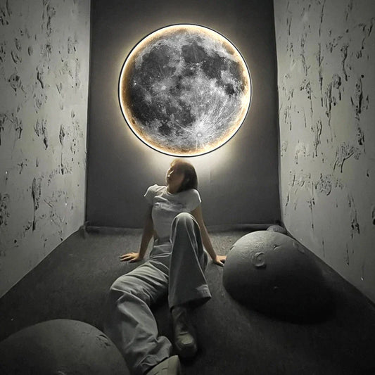 LunaLux - Lampe Murale LED en Forme de Lune