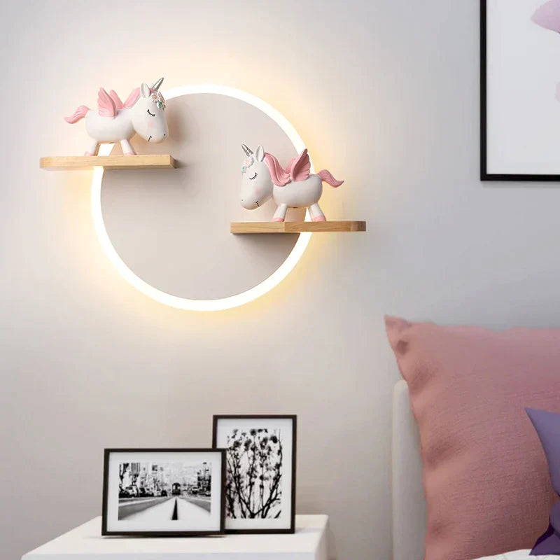 DreamHorn - Lampe Murale Enfant Licorne