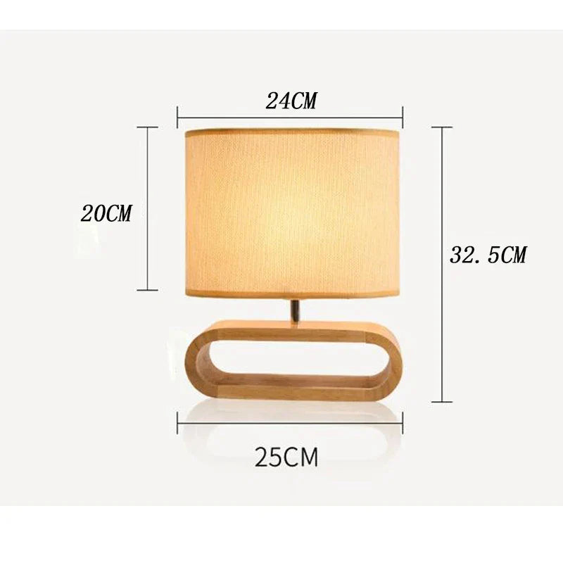 Lumière Nordique - Lampe de Table en Bois Scandinave