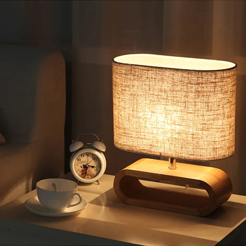 Lumière Nordique - Lampe de Table en Bois Scandinave