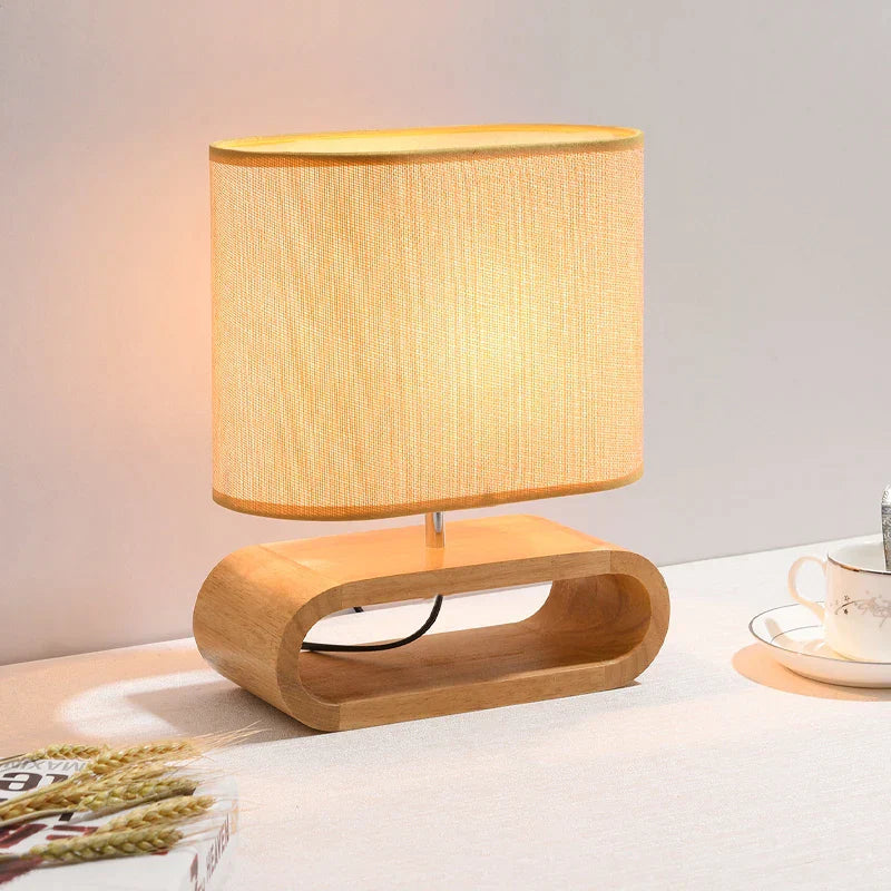 Lumière Nordique - Lampe de Table en Bois Scandinave