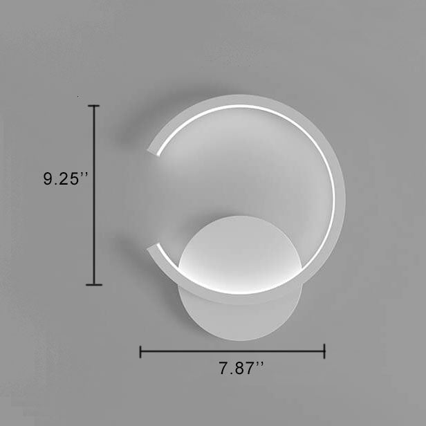 Luminex - Applique Murale LED Moderne avec Design Minimaliste en Forme de Cercle