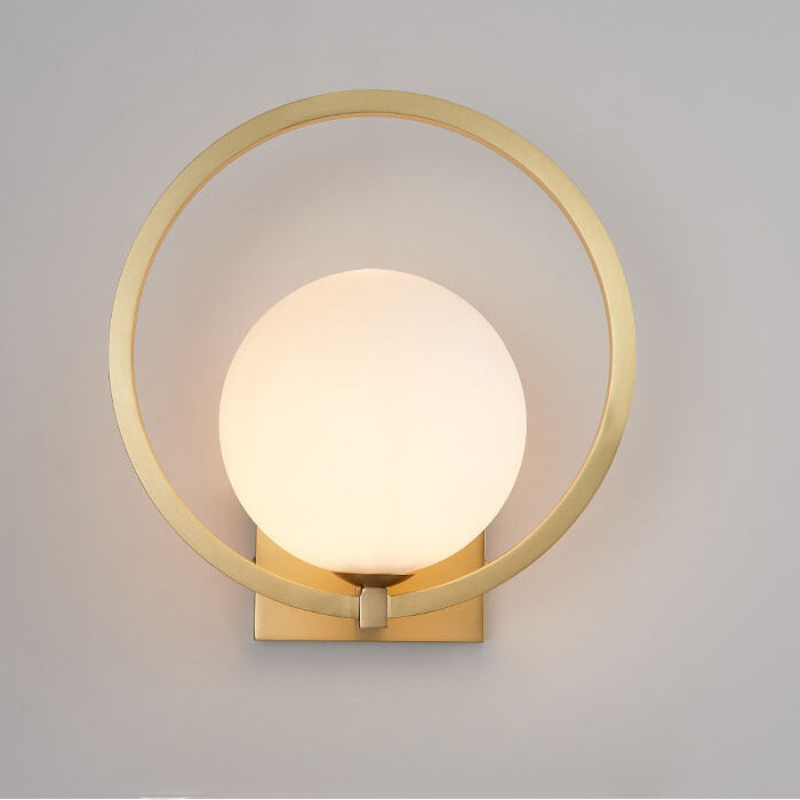 Sphère Lumineuse - Applique Murale Moderne avec Globe en Verre Rond