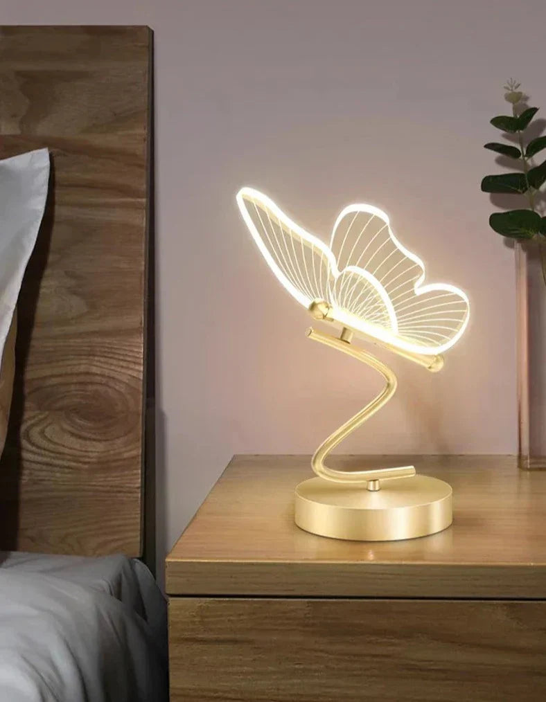 Lueur Papillon - Lampe De Table Moderne Et Luxe En Forme De Papillon