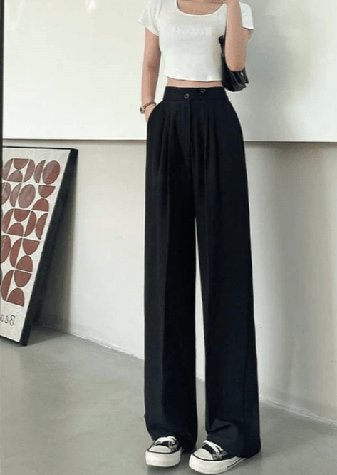 Vera | Pantalon taille haute asymétrique